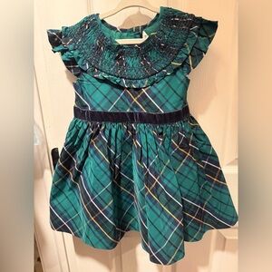Janie and Jack Teal Plaid Dress